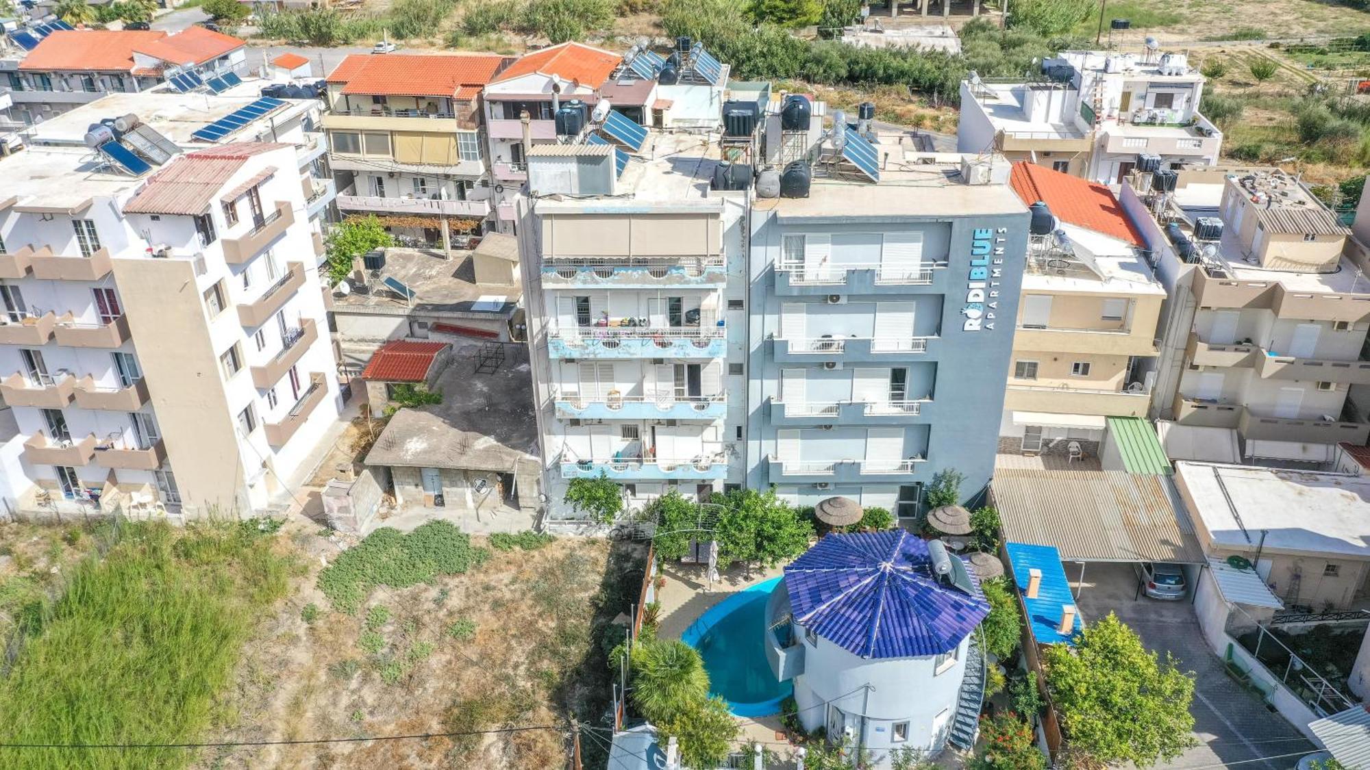 Rodi Blue Apartments Amoudara  Bagian luar foto